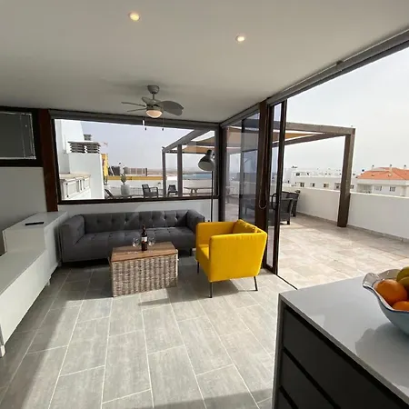 Sunshine Penthouse Mit Meerblick Und Terrasse El Cotillo (Fuerteventura)